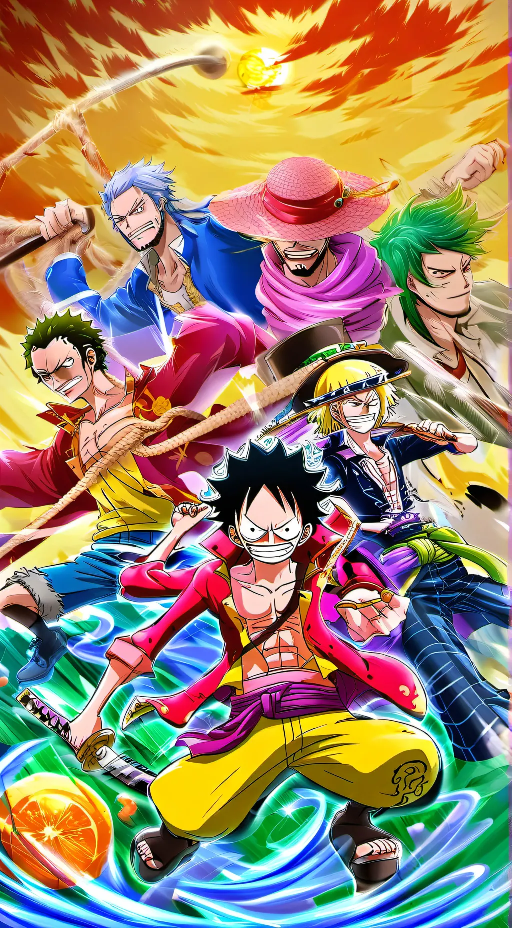 ai character: STRAWHATS KID background