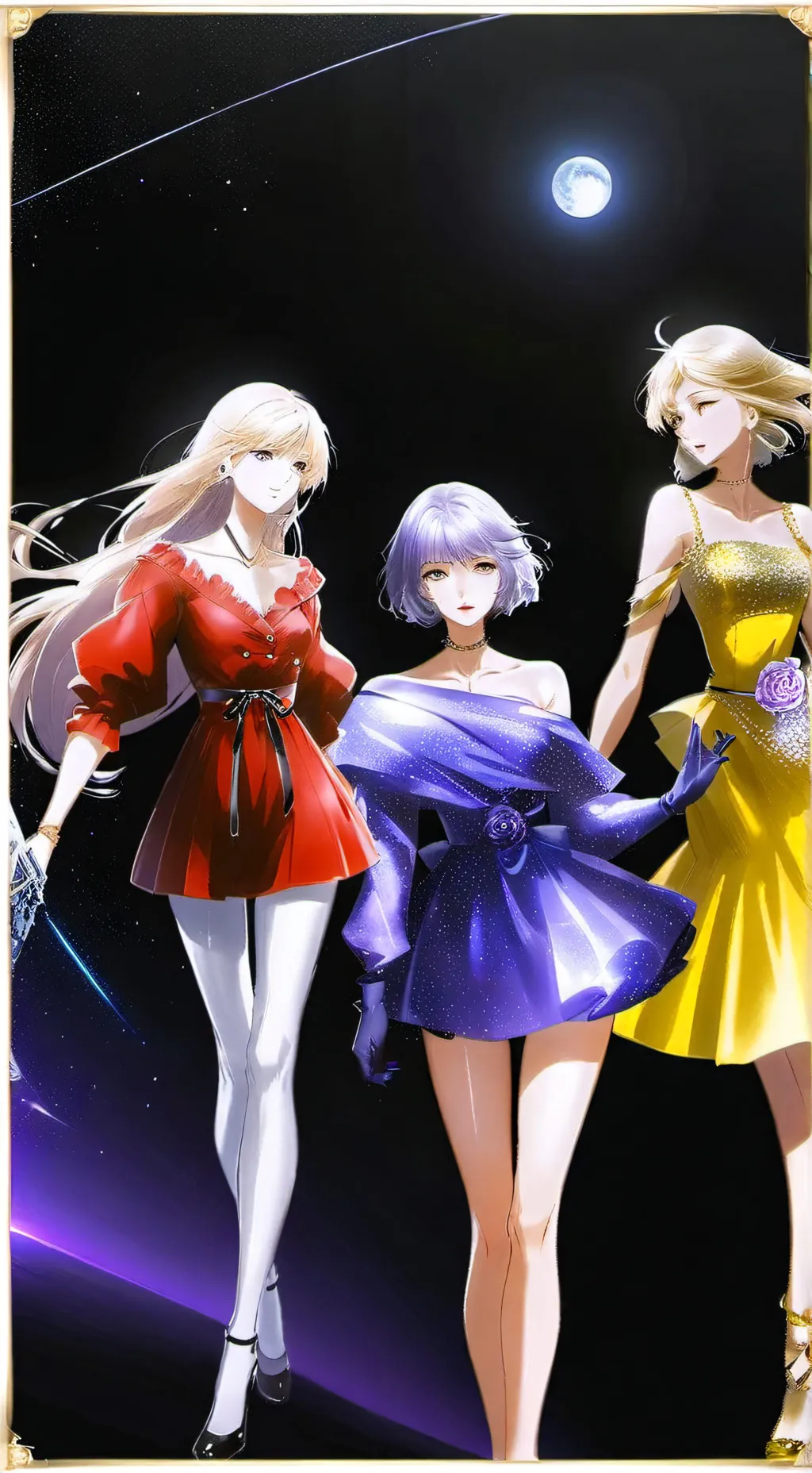 ai character: crazy fan girl  background