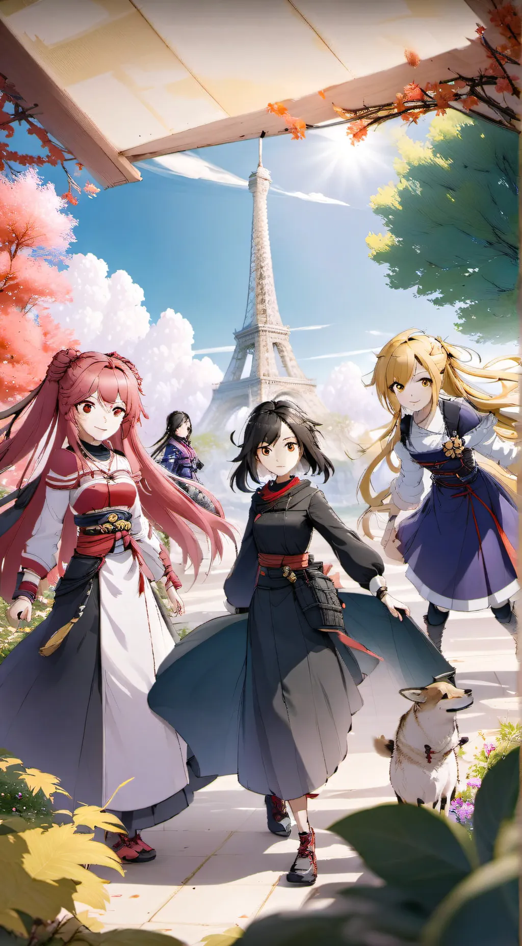 ai character: 魔法少女小圓 background