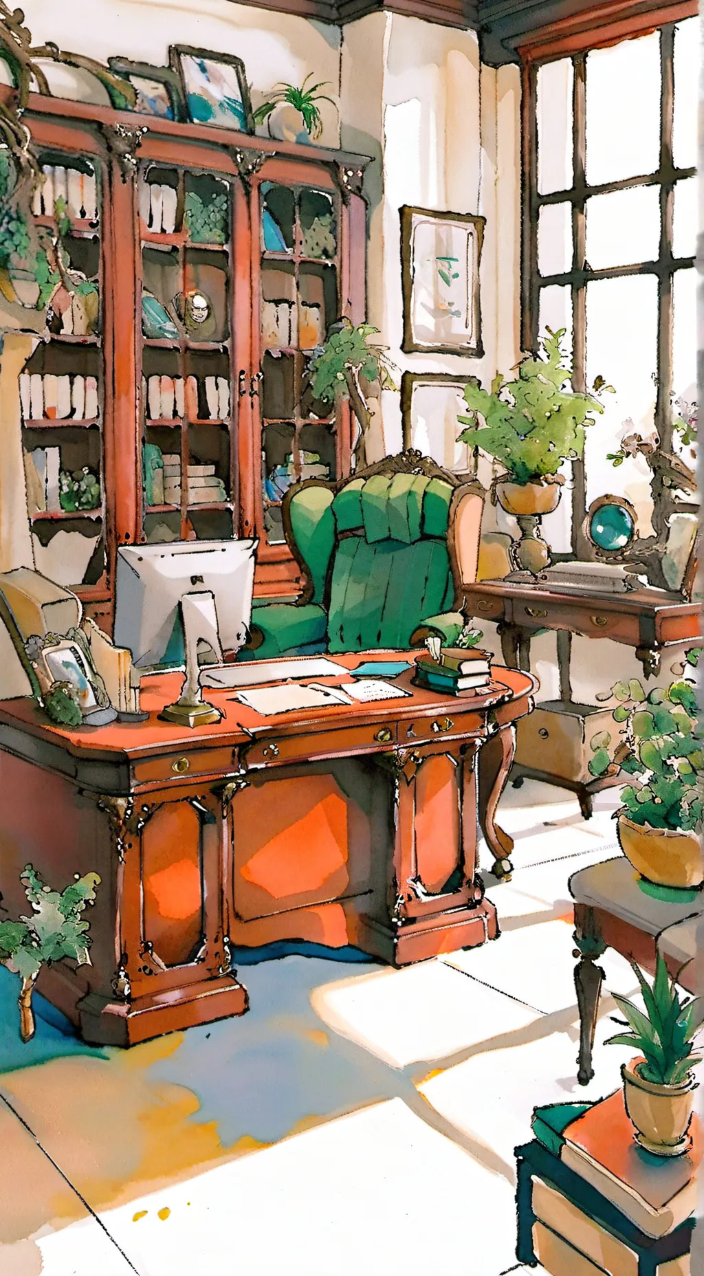 ai character: Tadc office background