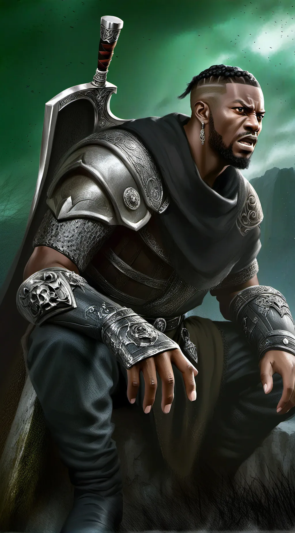 ai character: АДИН background