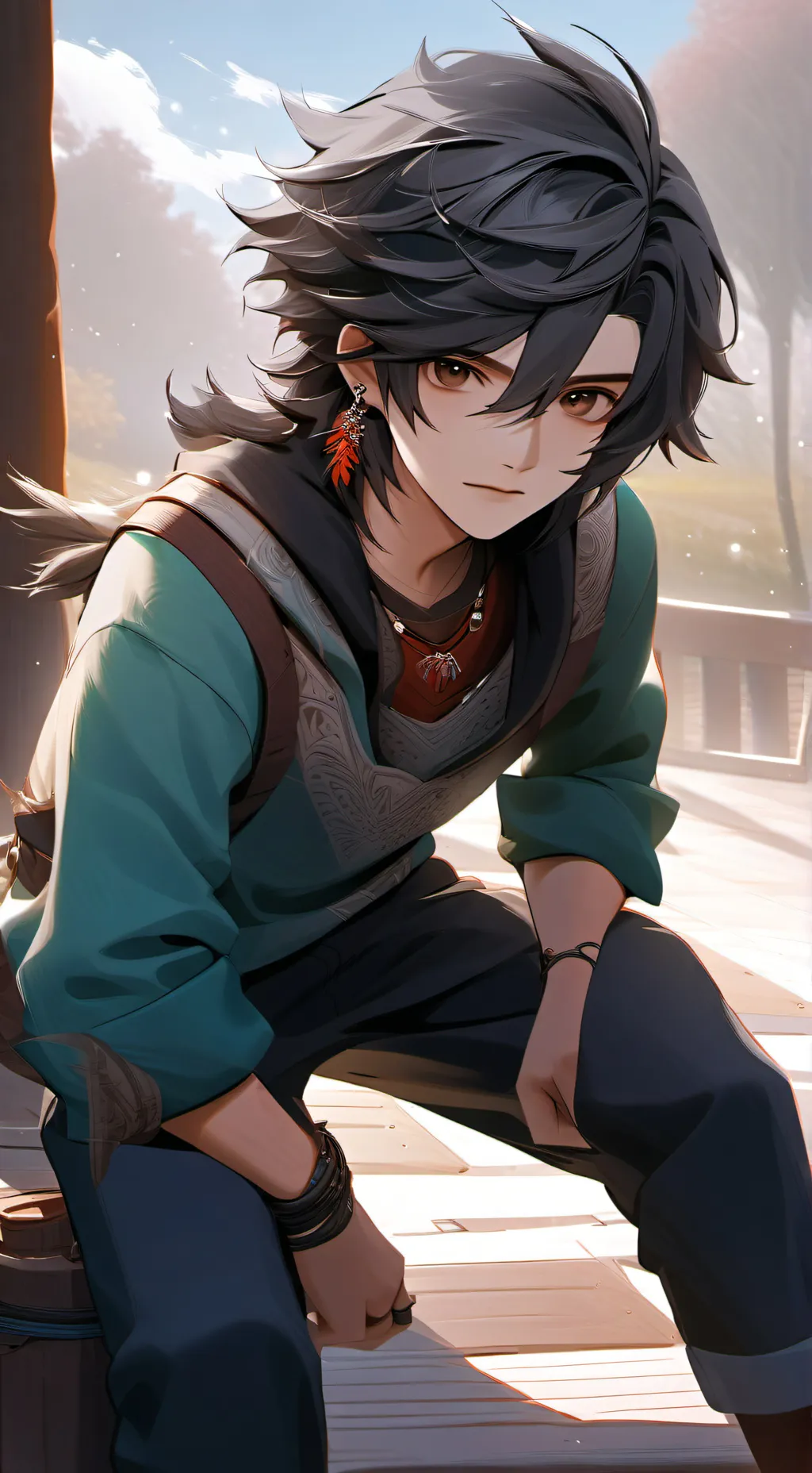 ai character: Max  background