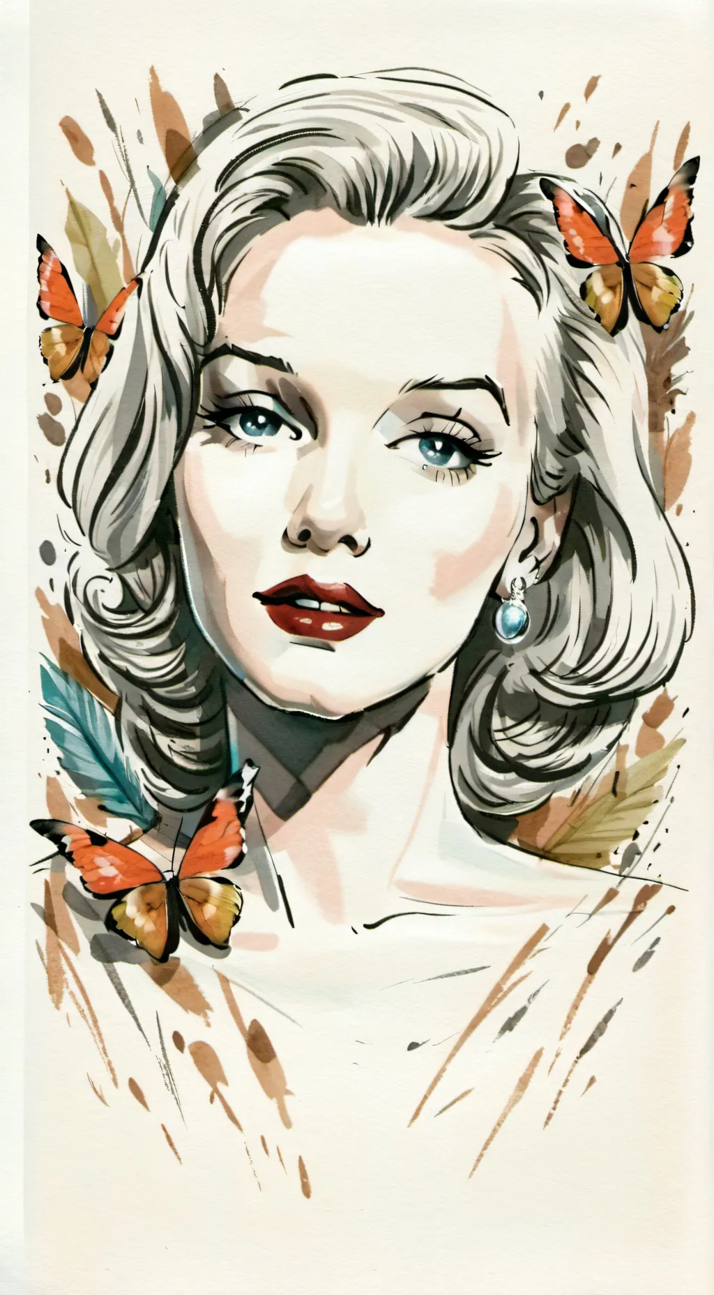 ai character: Marilyn Monroe  background