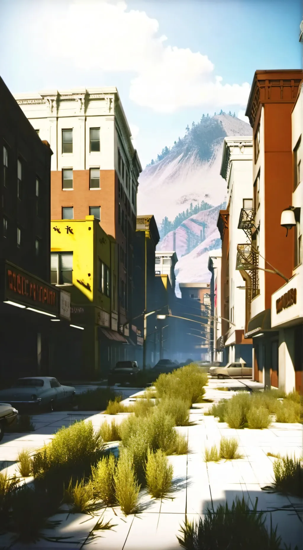 ai character: Deserted Land background