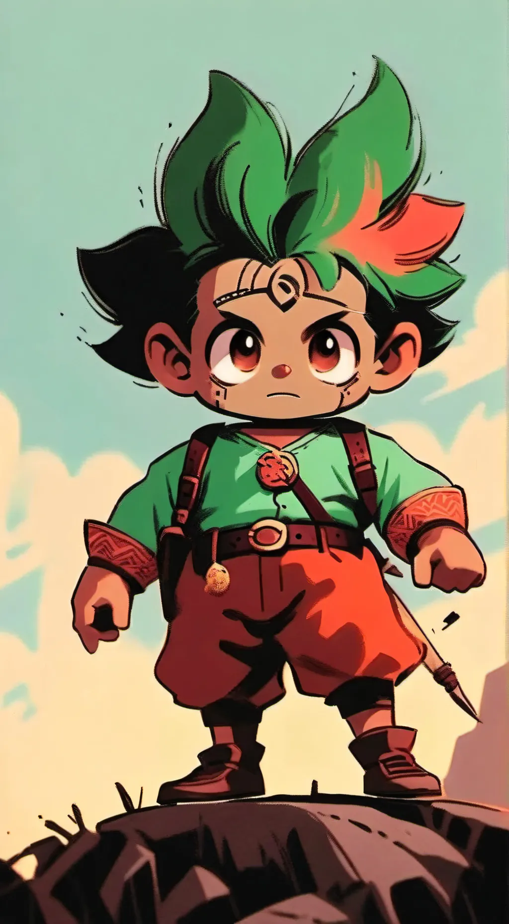 ai character: sprunki baby background