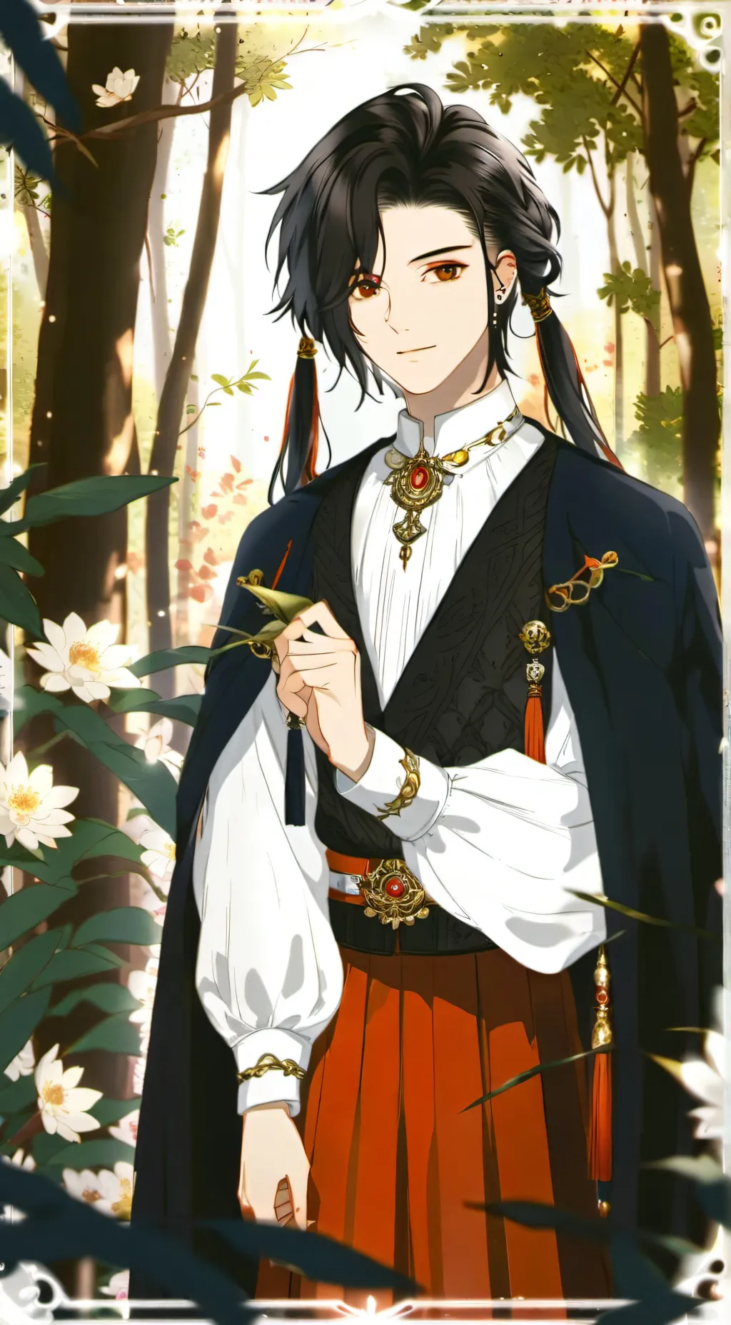 ai character: Santi. y nabi background