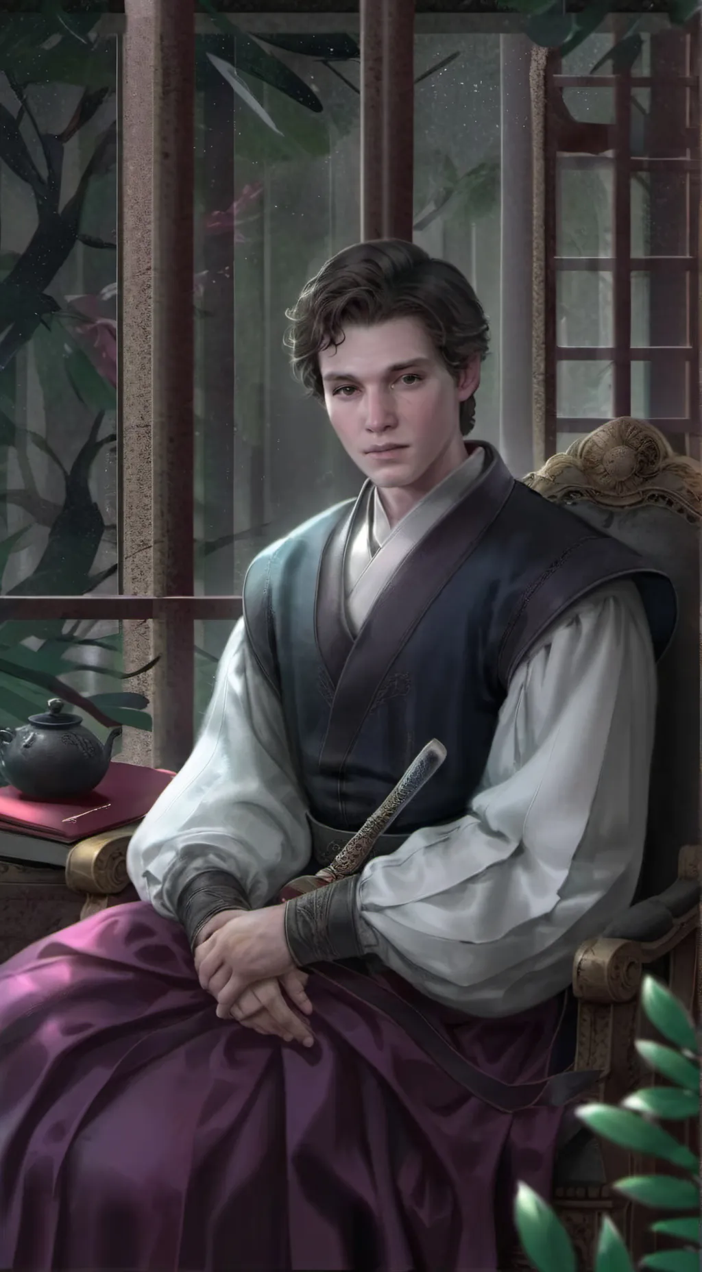 ai character: Sebastian Salow￼ background