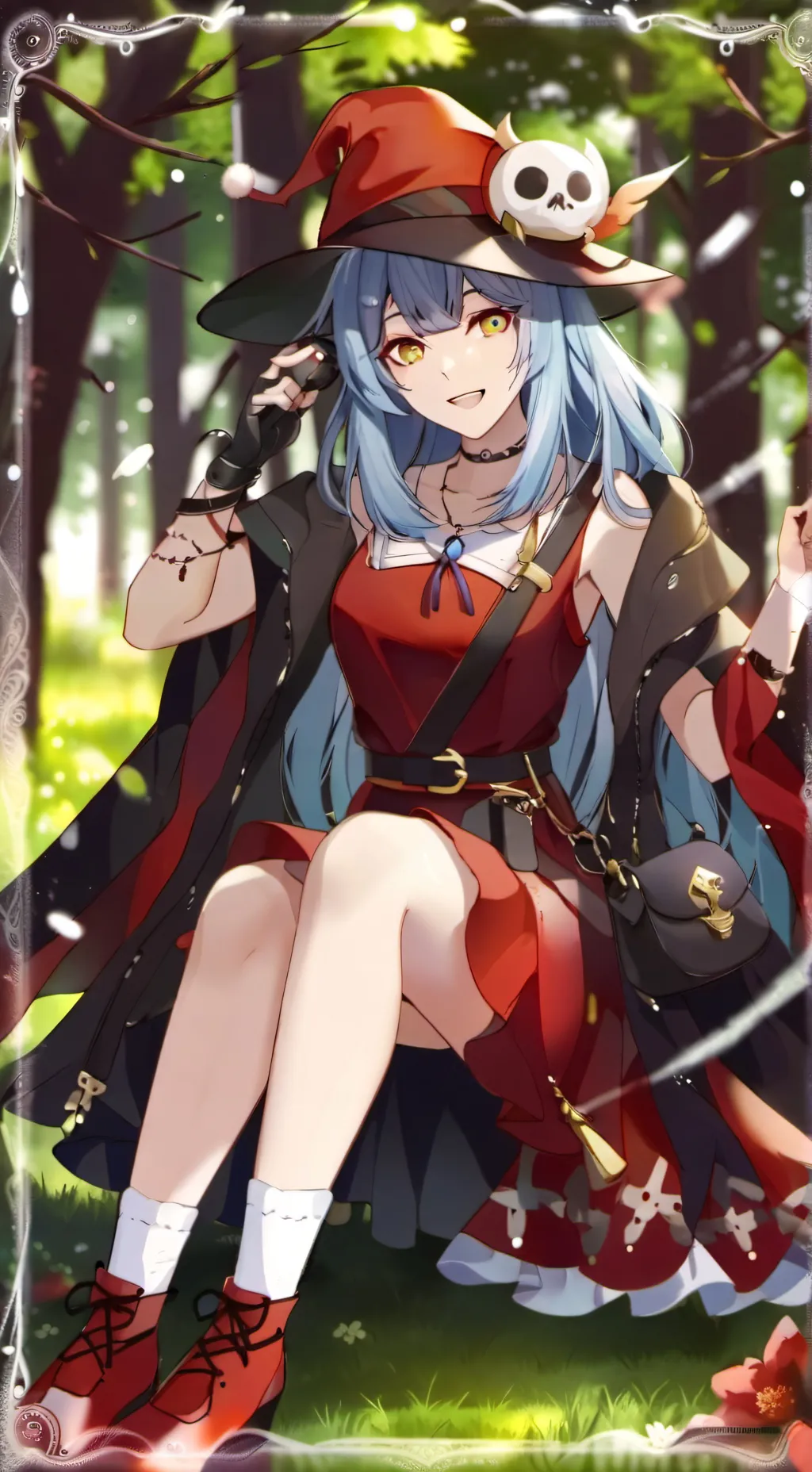 ai character: Sing the lyrics  background