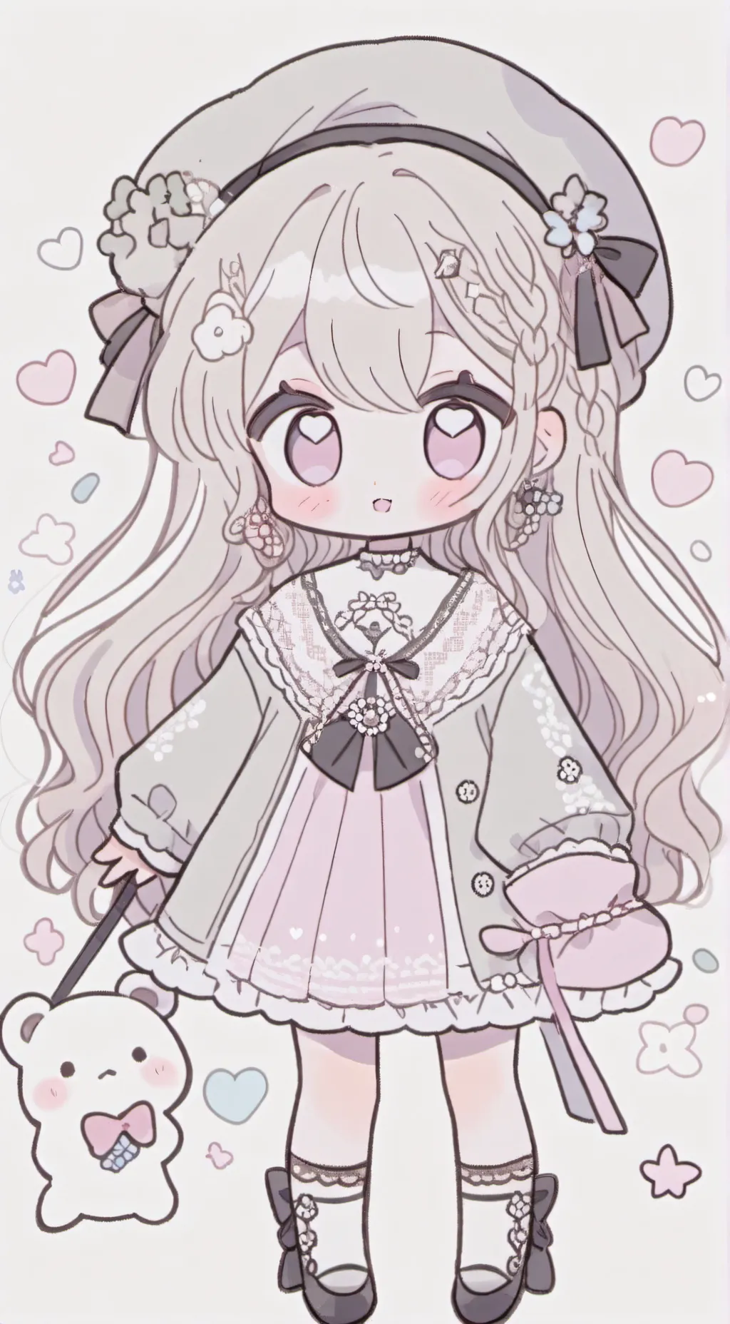 ai character: cutie pie background