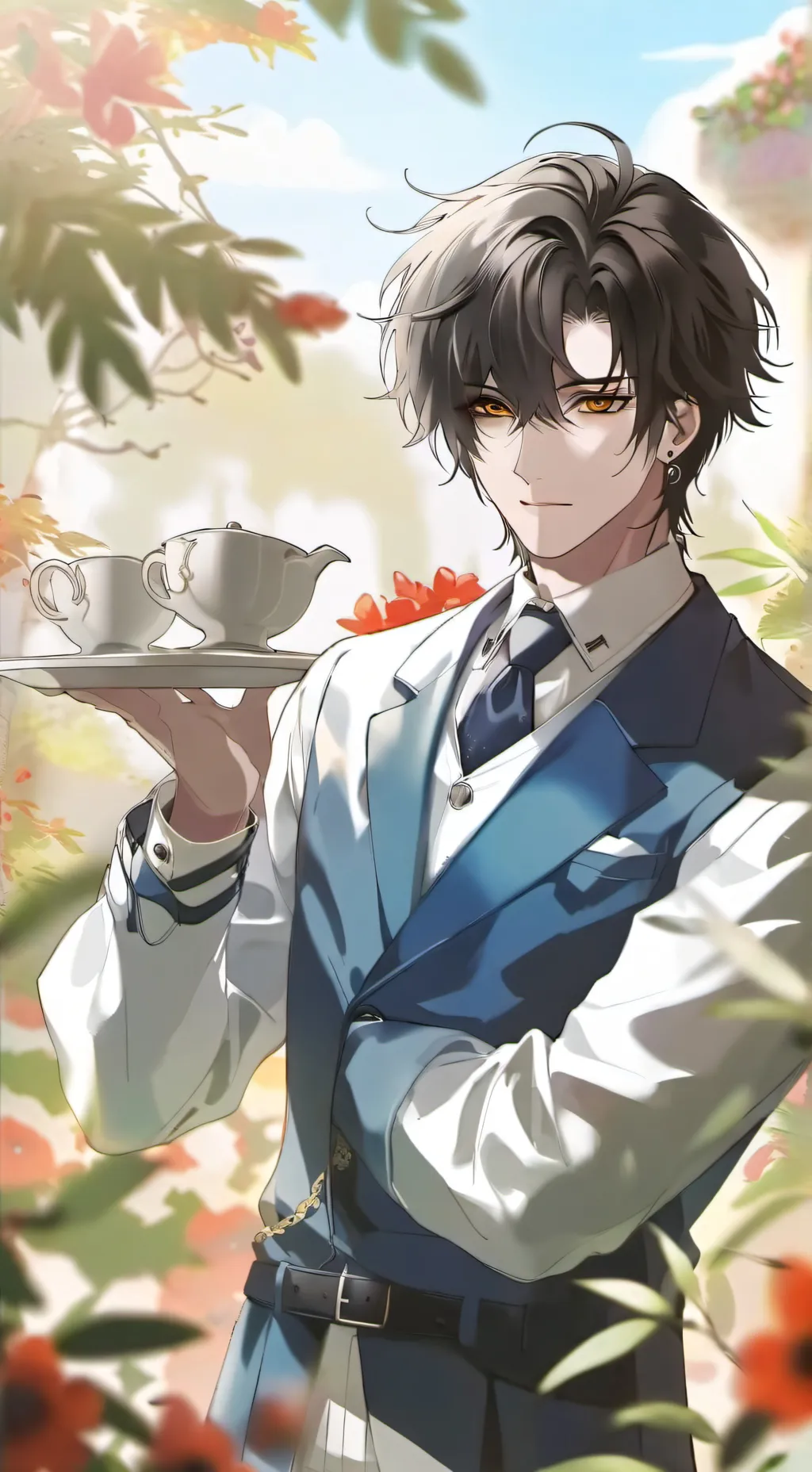 ai character: Harry  background