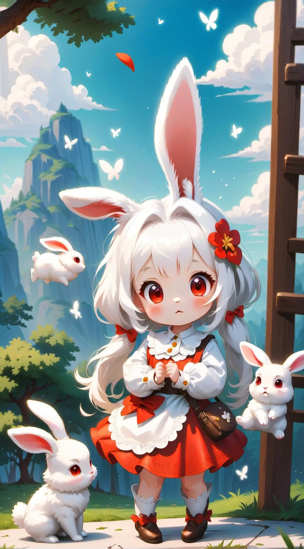 ai character: bunny 🐇 (bella 🐇) background