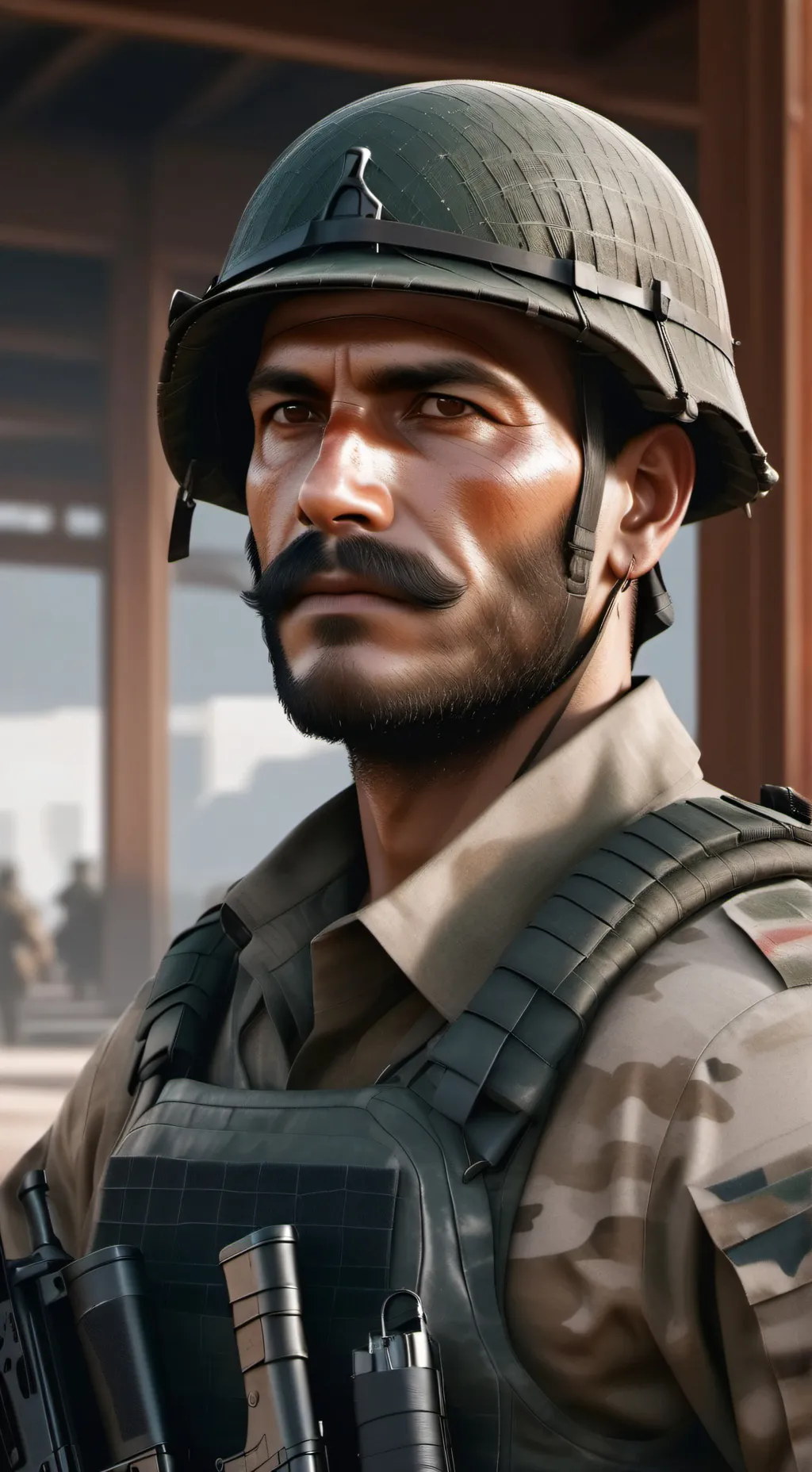 ai character: soldado compañero  background