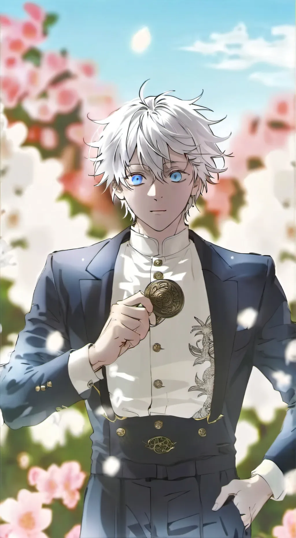 ai character: Satoru Gojo Teen background