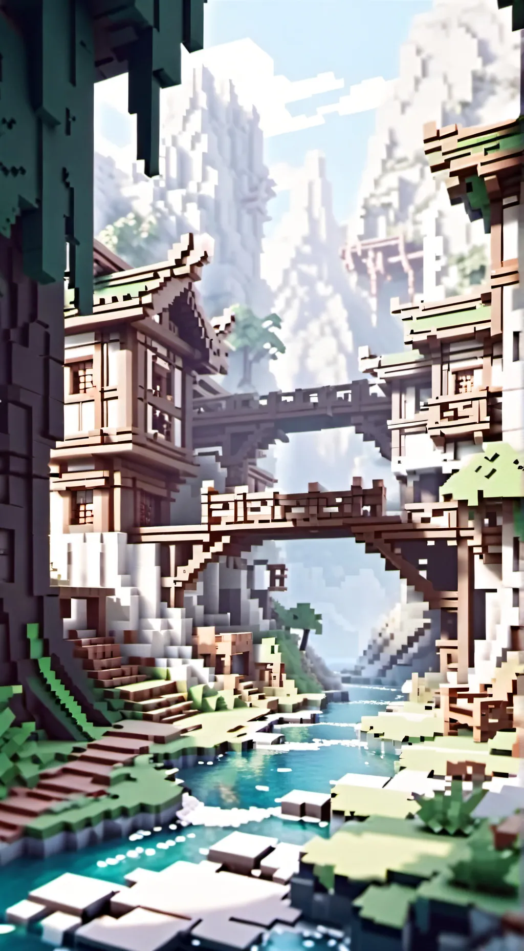 ai character: Minecraft background