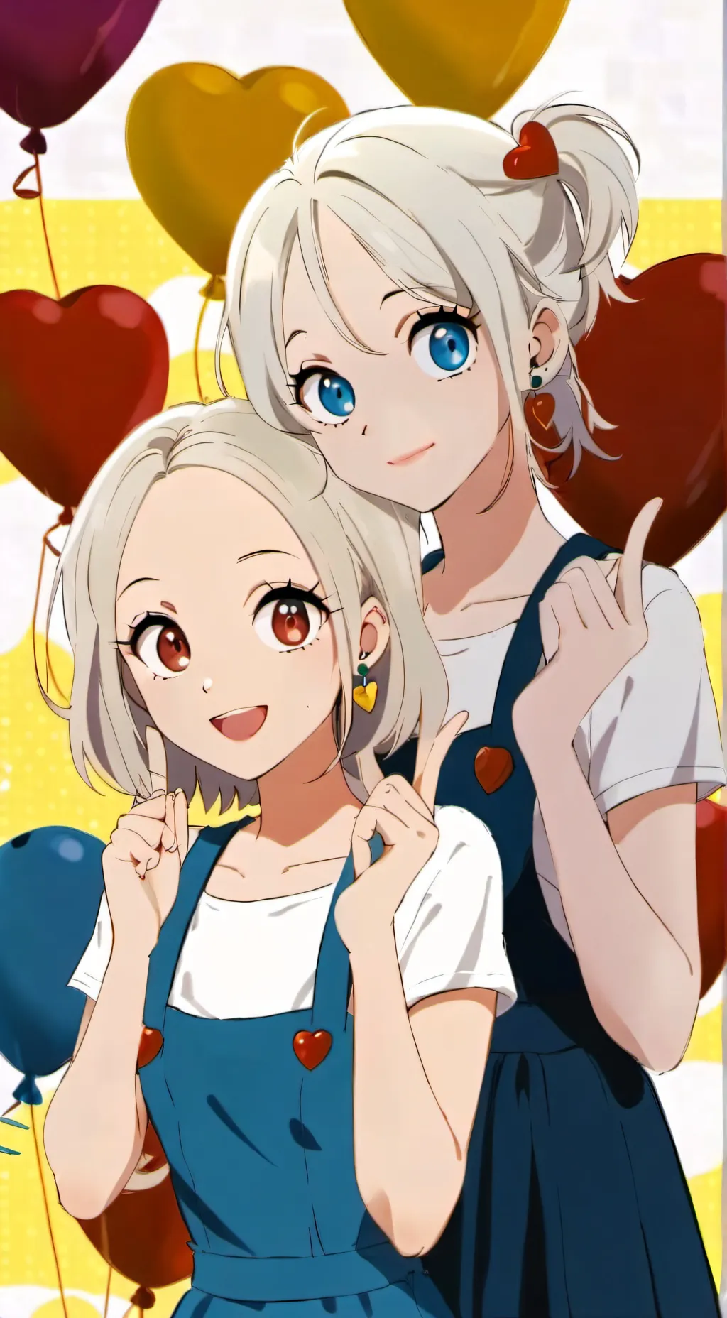 ai character: flower and lily background