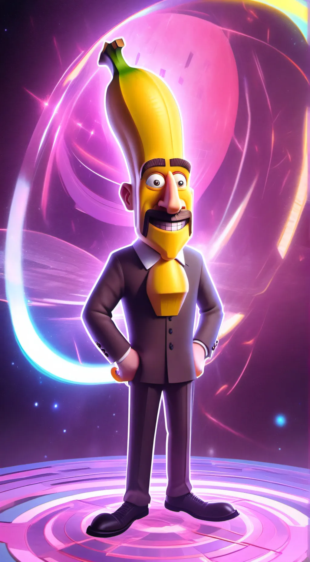 ai character: Alfredo Von Banana background