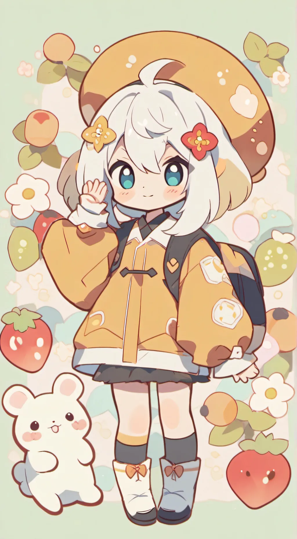 ai character: ༻꫞✦ •𝓛𝓲𝓵𝔂 • ✦꫞༺ background