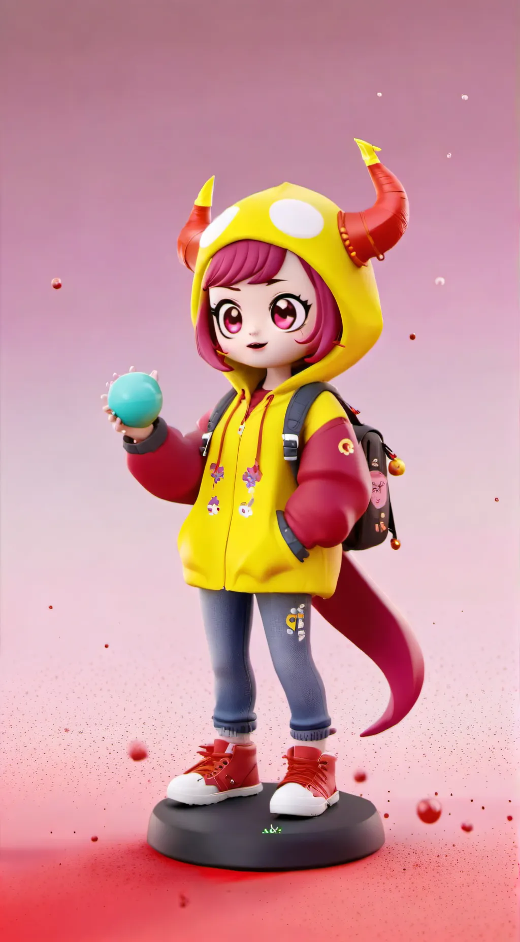 ai character: Giggleping  background