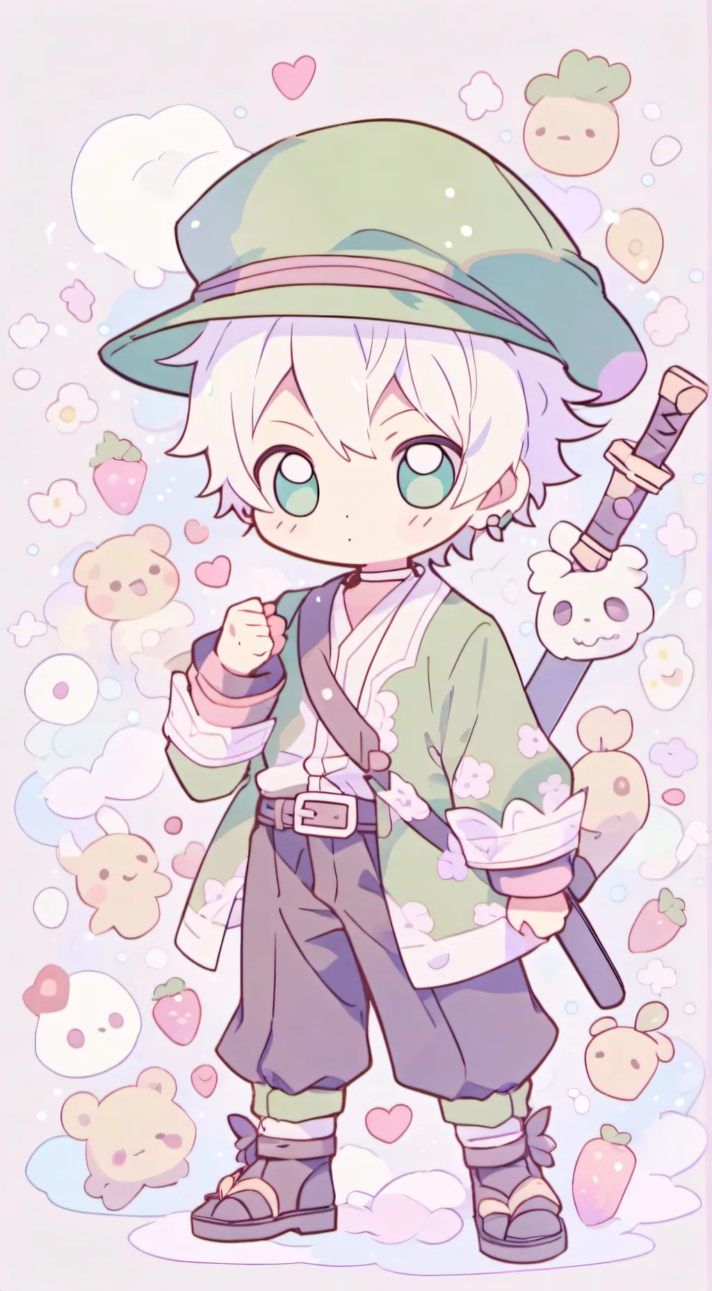 ai character: zoro bebe background