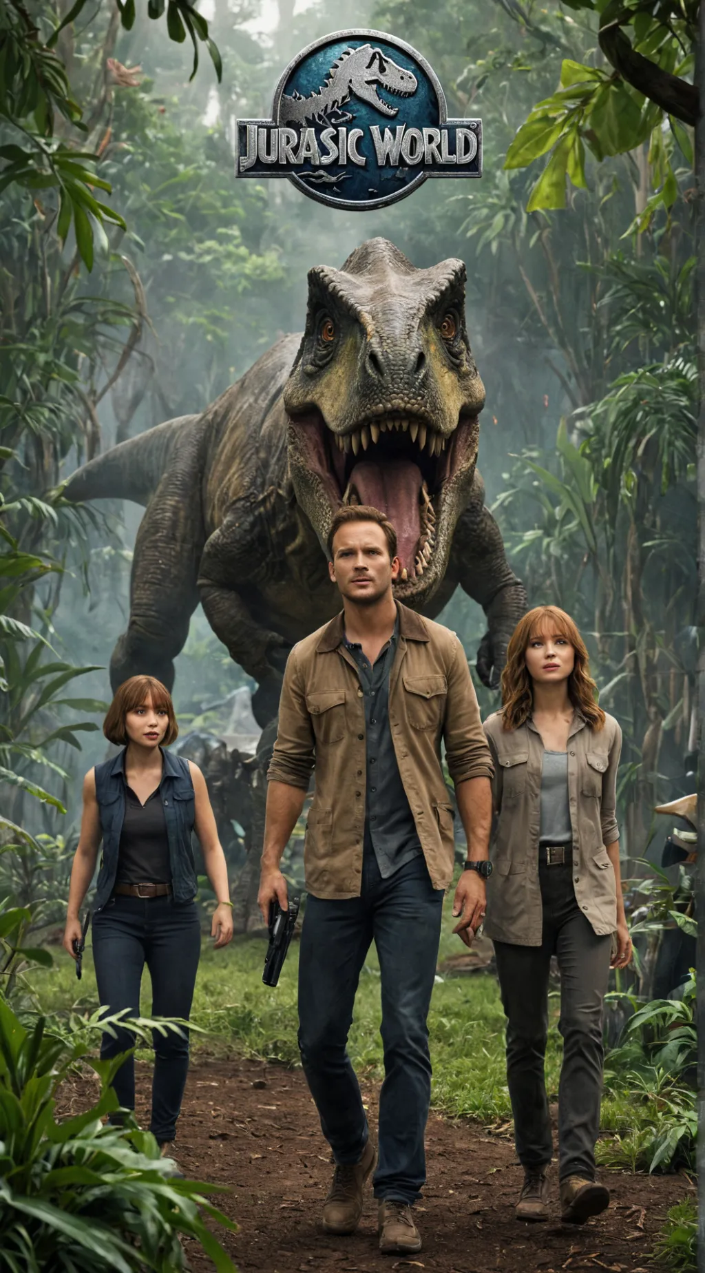 ai character: Jurassic World background