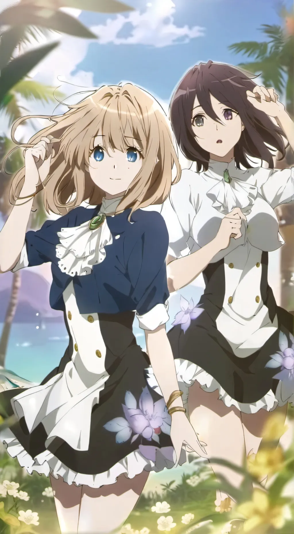 ai character: María  y Sofía  background