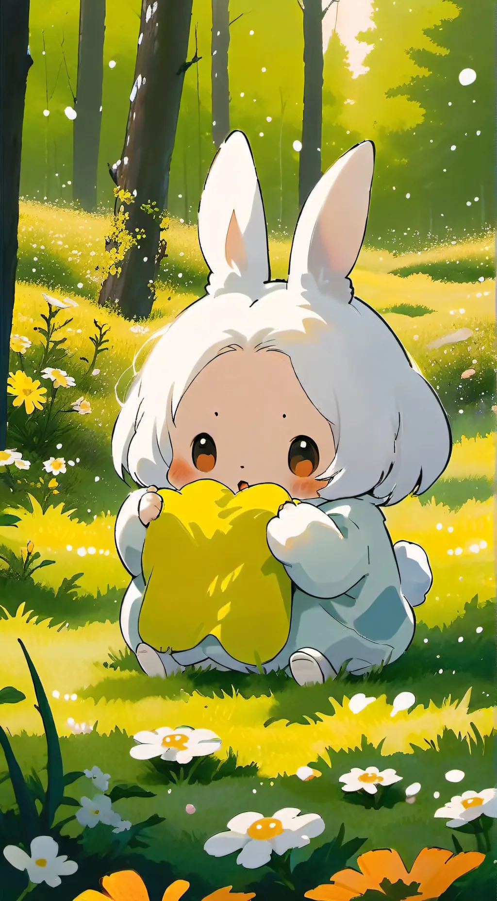 ai character: snowball background