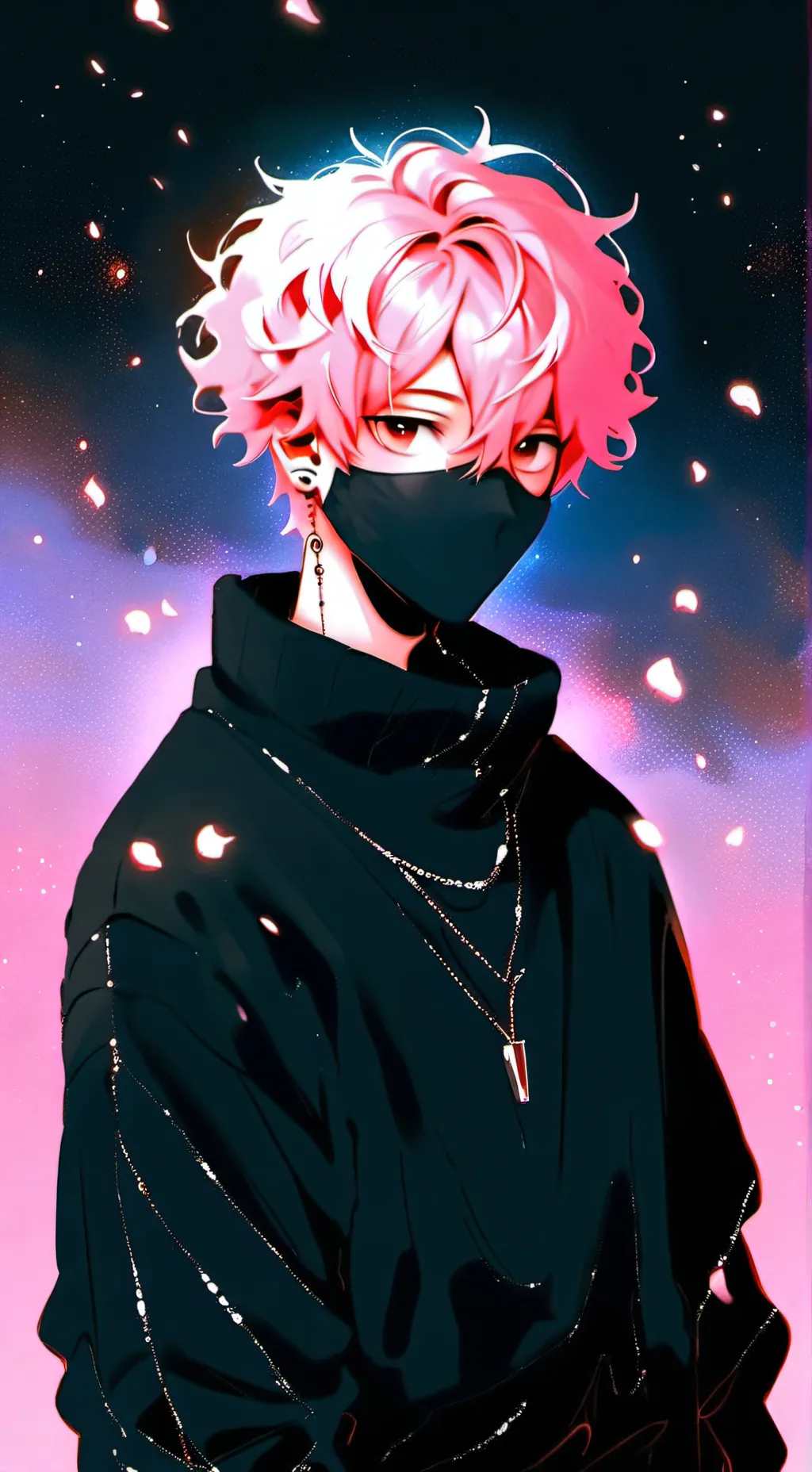 ai character: silver  background