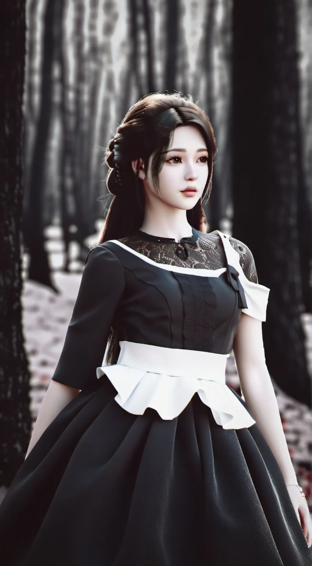 ai character: missing girl background