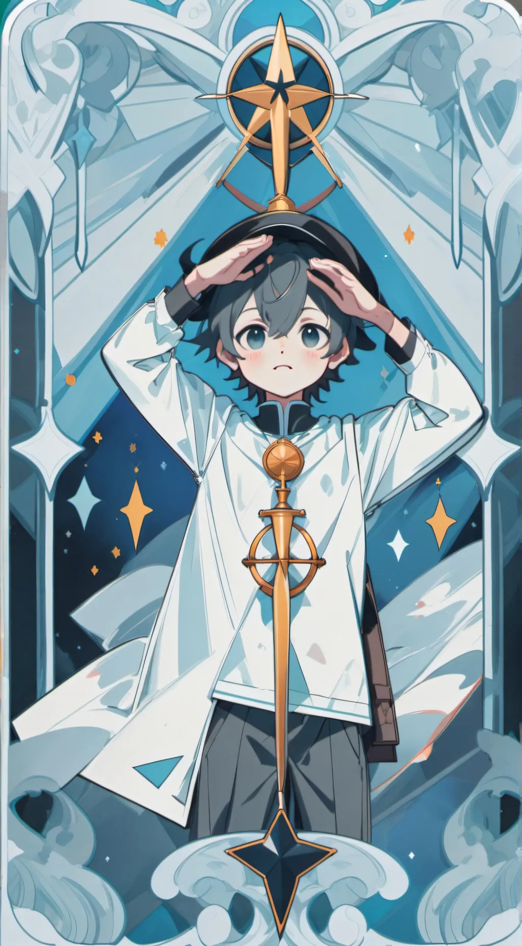 ai character: Type test background