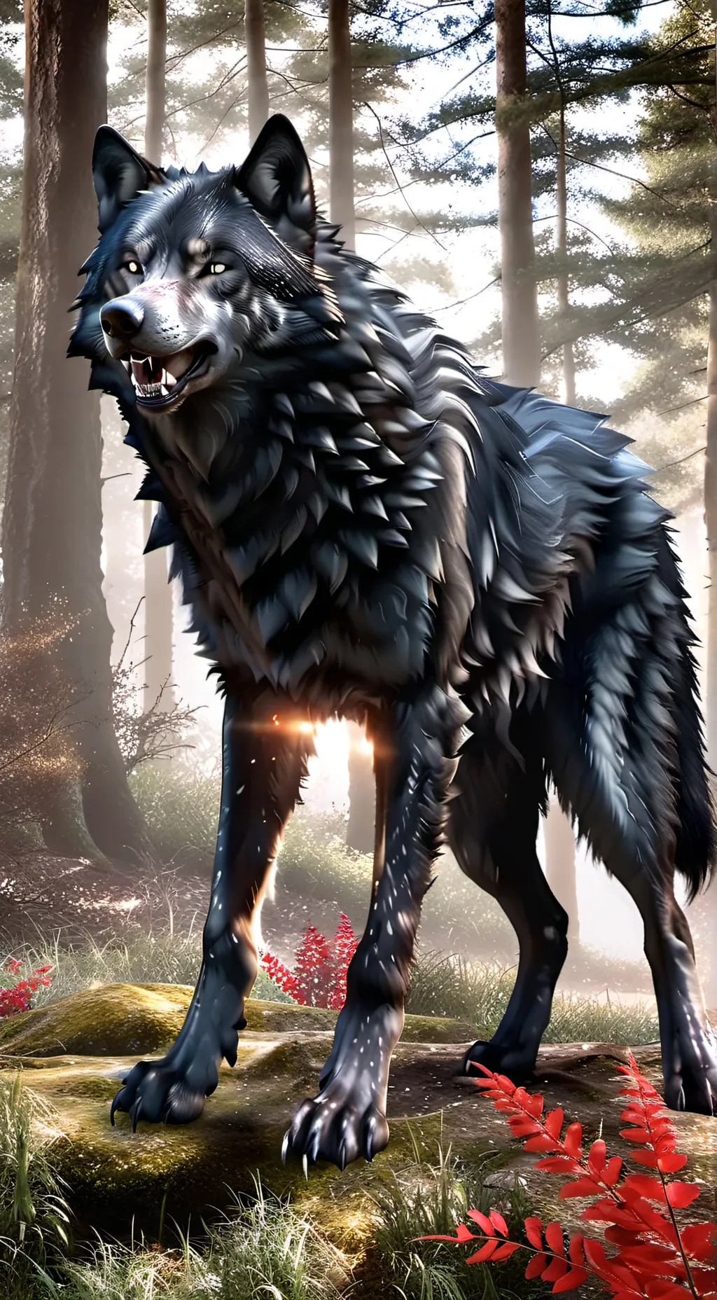 ai character: shadow slush background