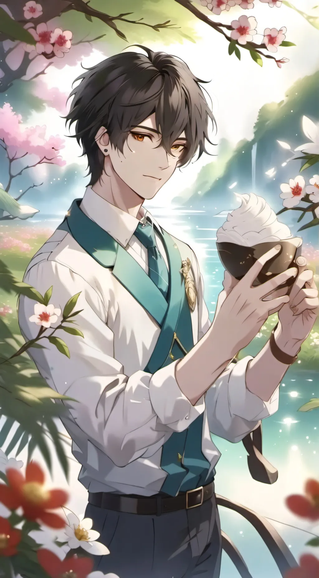 ai character: santi background