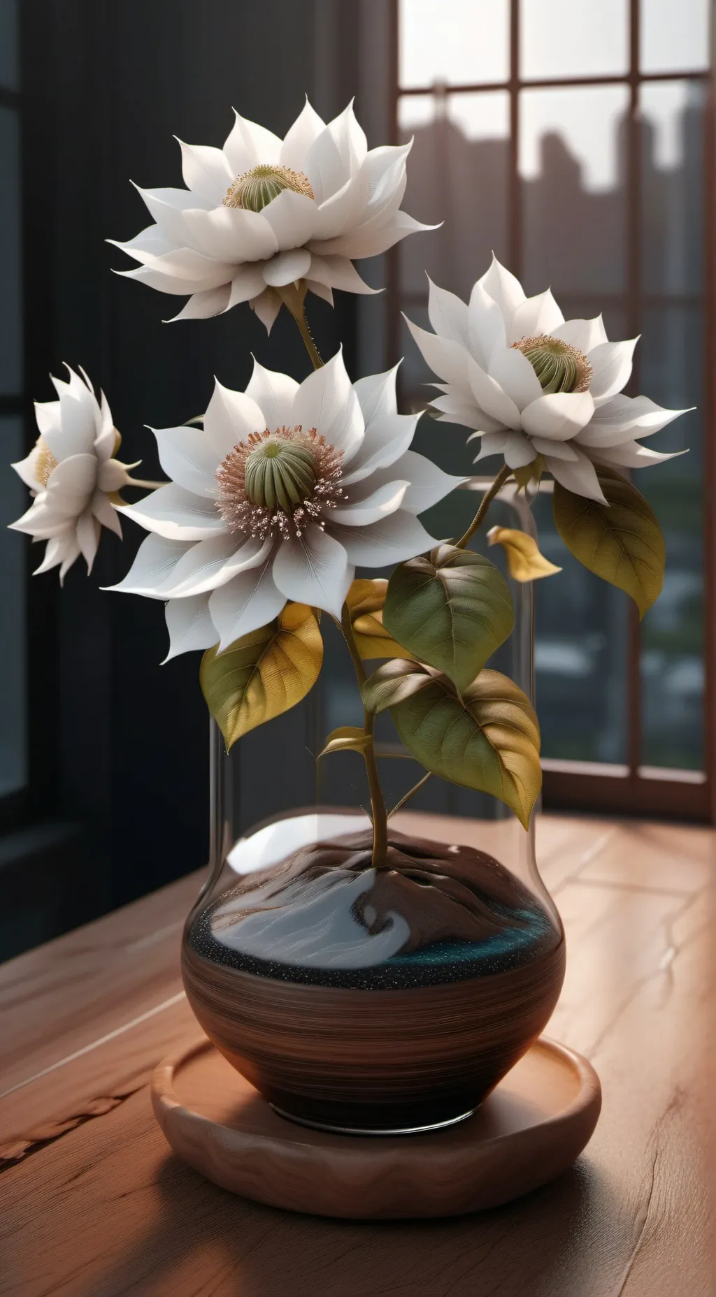 ai character: (Dw) MOONFLOWER background