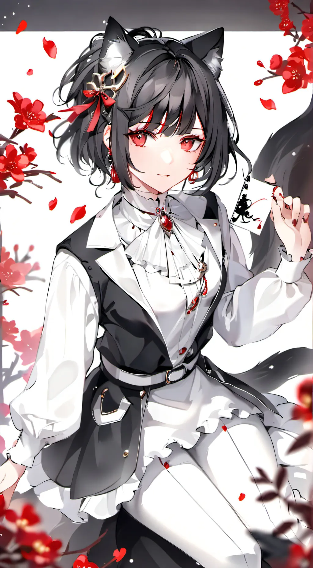 ai character: Chica gato background