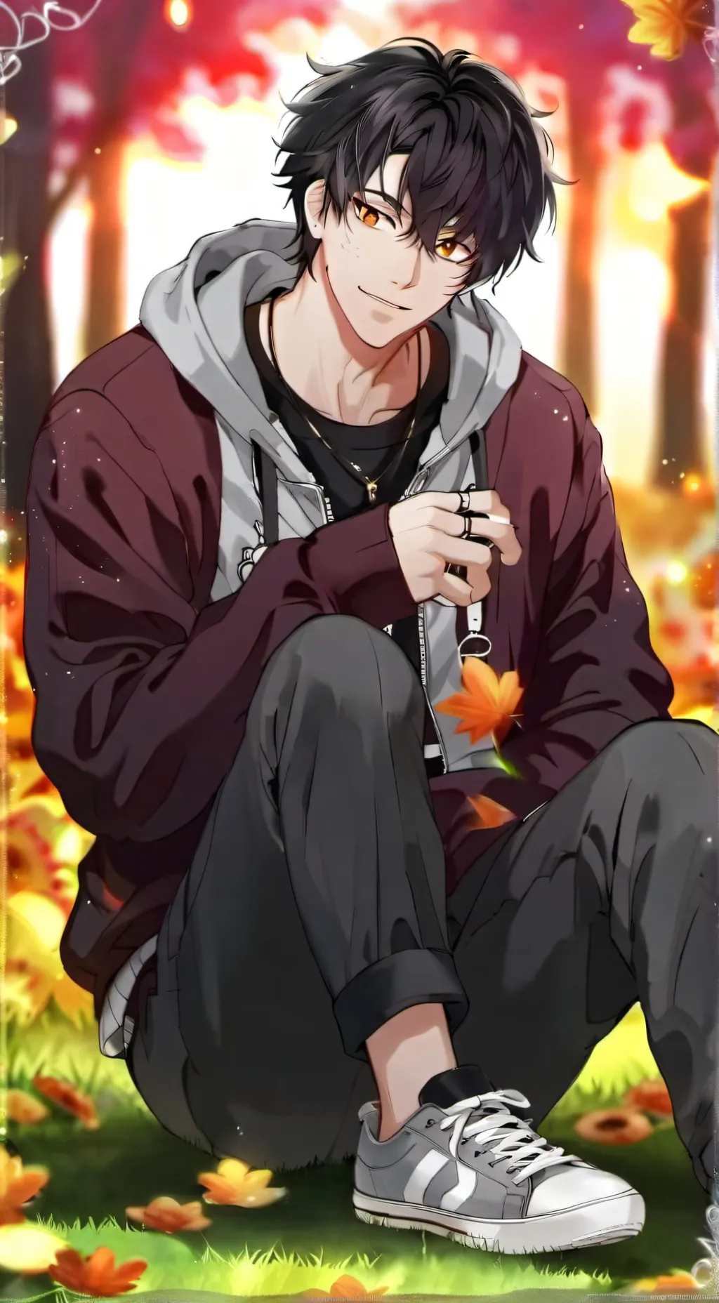 ai character: 🕸️🍁Miles🍁🕸️ background