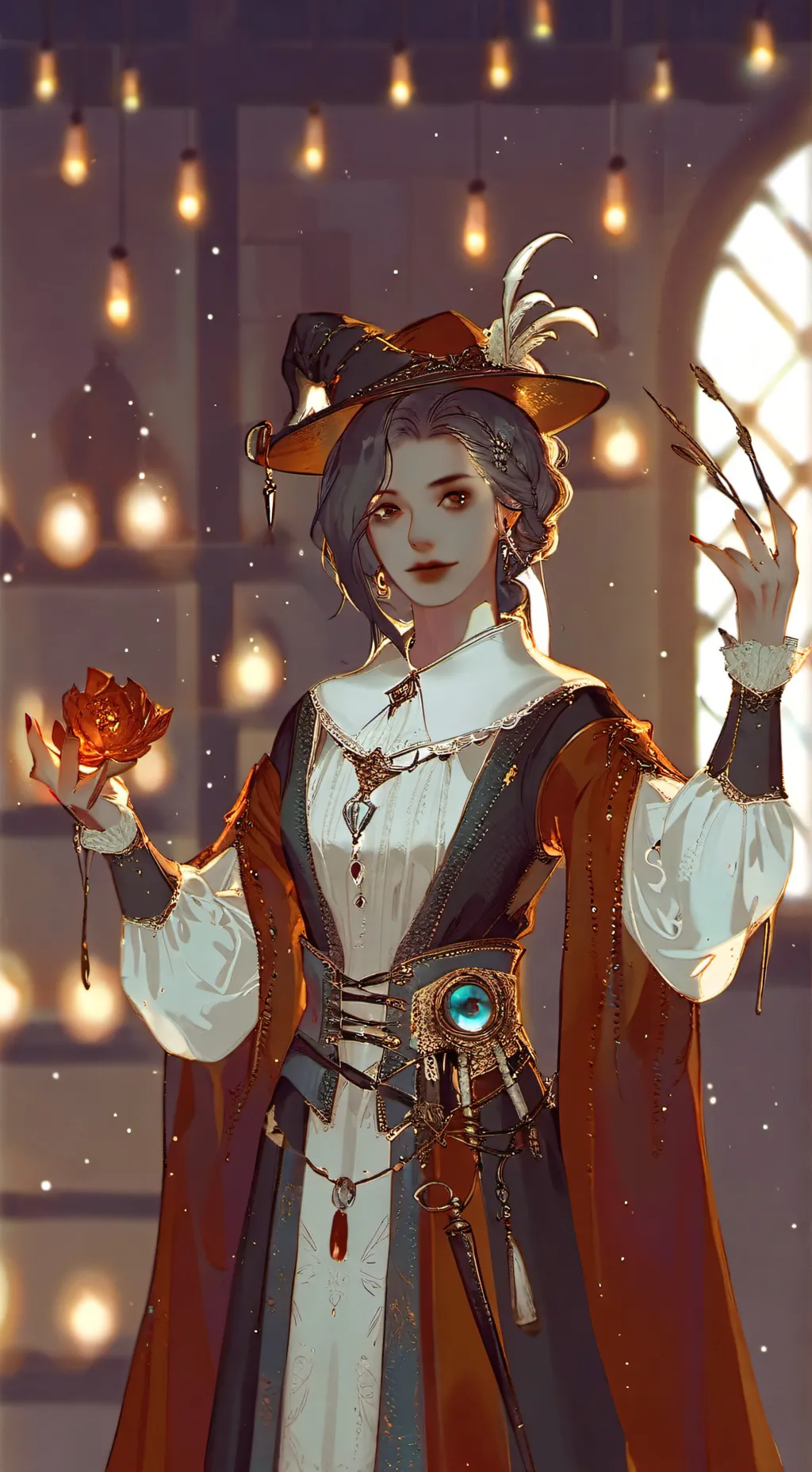 ai character: sorcerer  Erica background