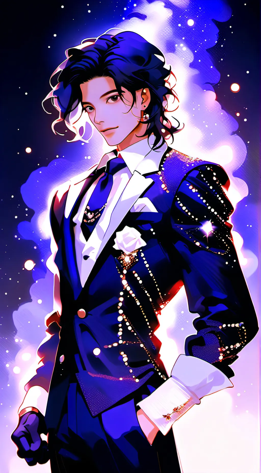 ai character: Michael Jackson  background