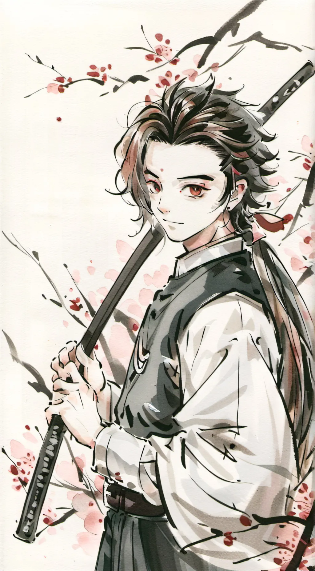 ai character: Tanjiro background