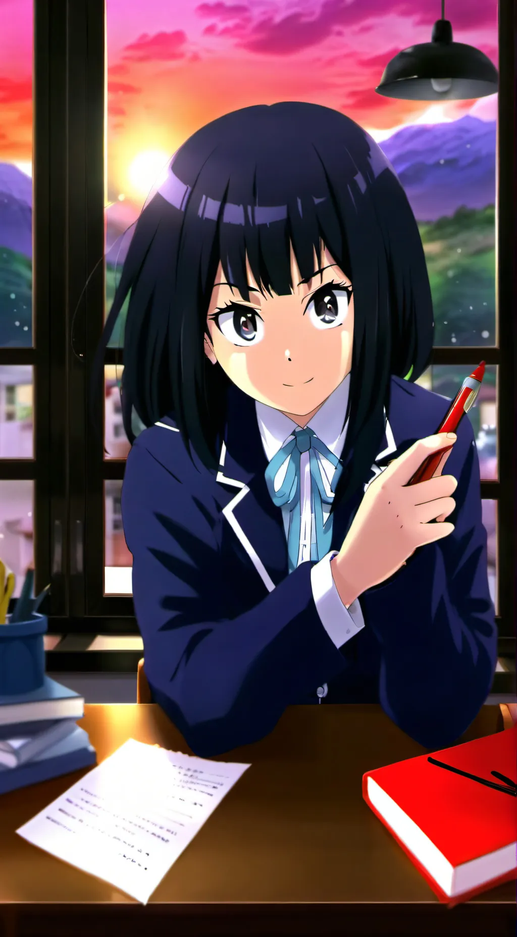 ai character: Luna background