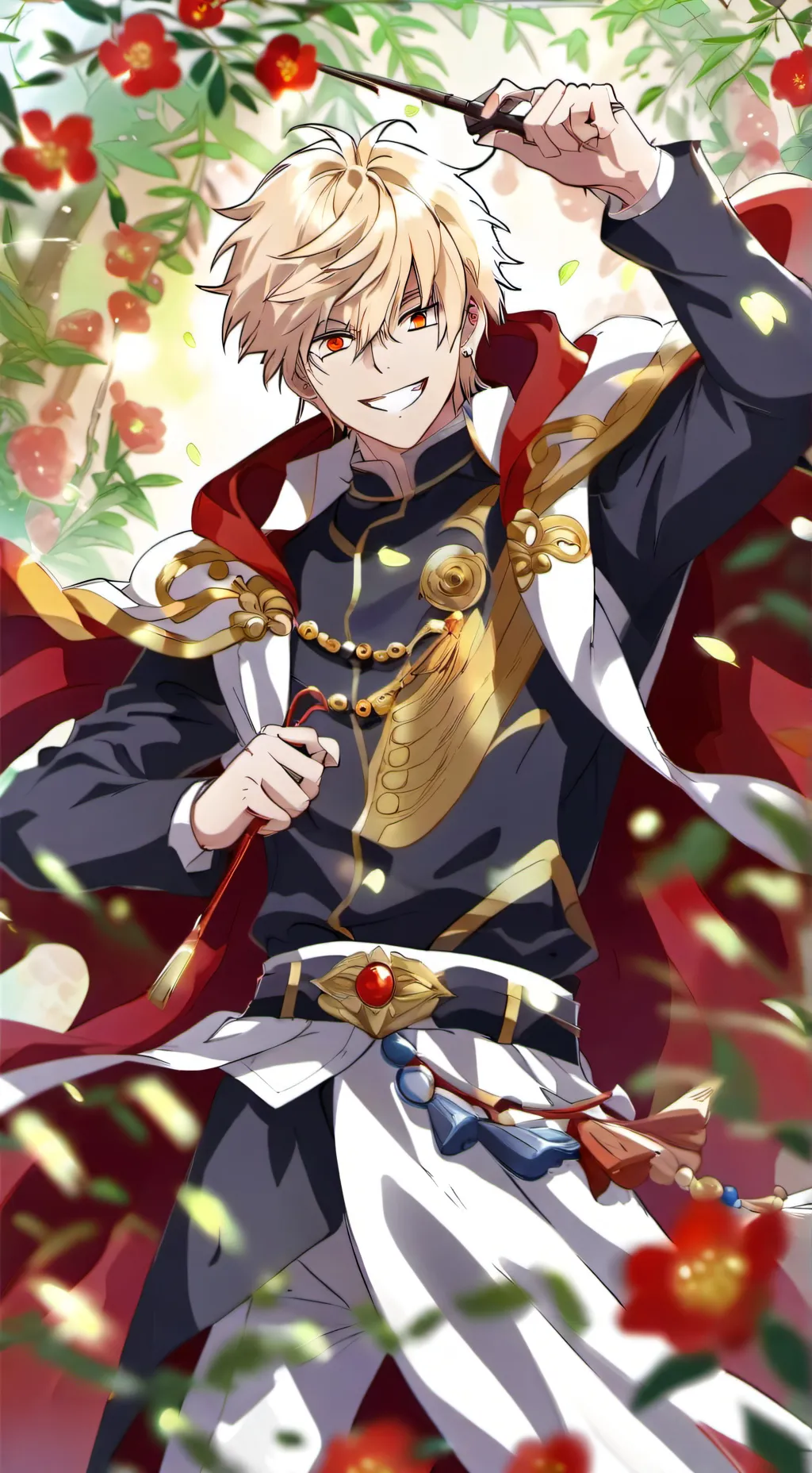 ai character: katsuki Bakugo  background