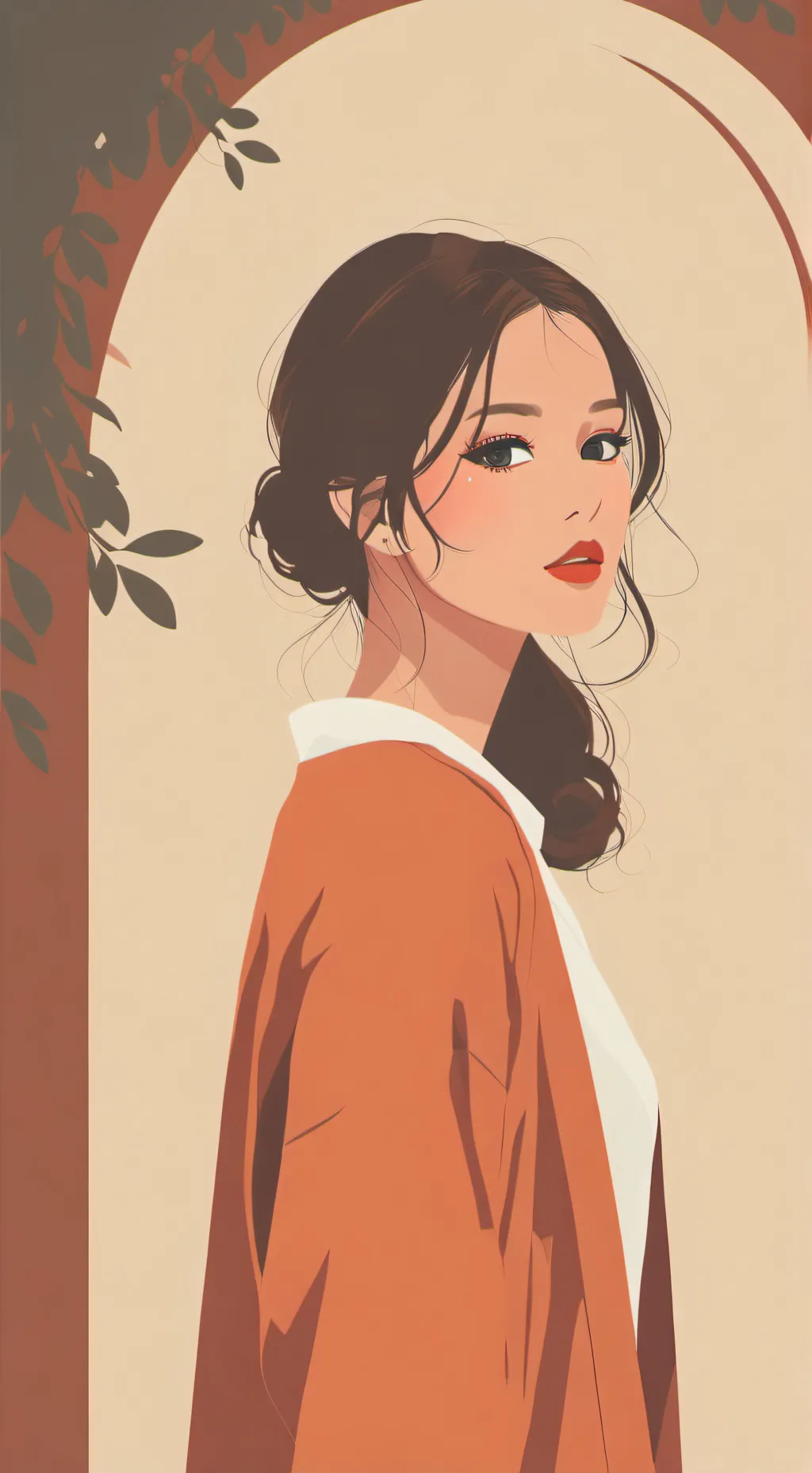 ai character: Michaël  background