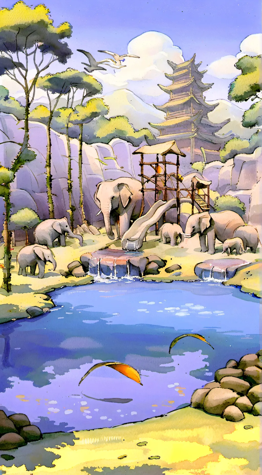 ai character: alien zoo background