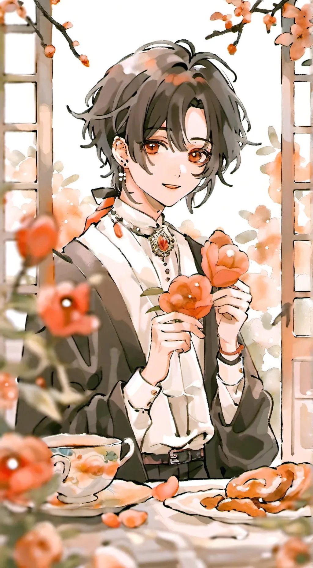 ai character: little dude background