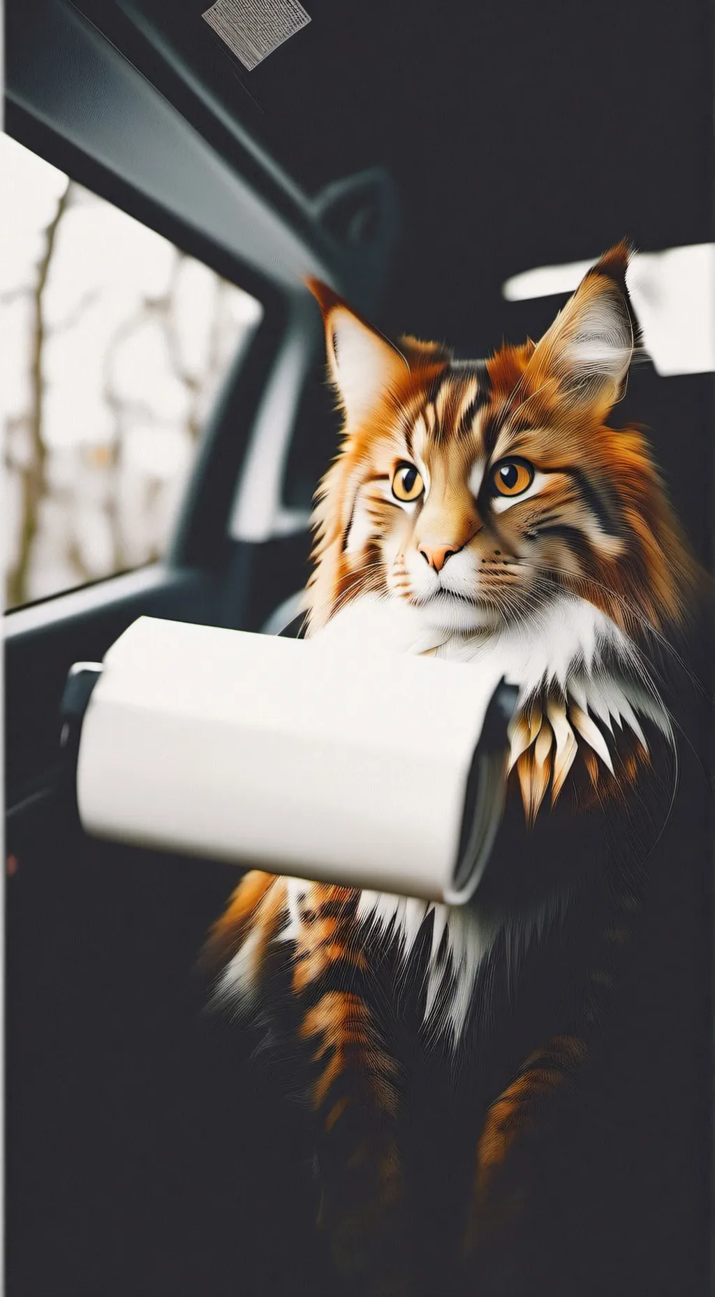 ai character: gema cat background