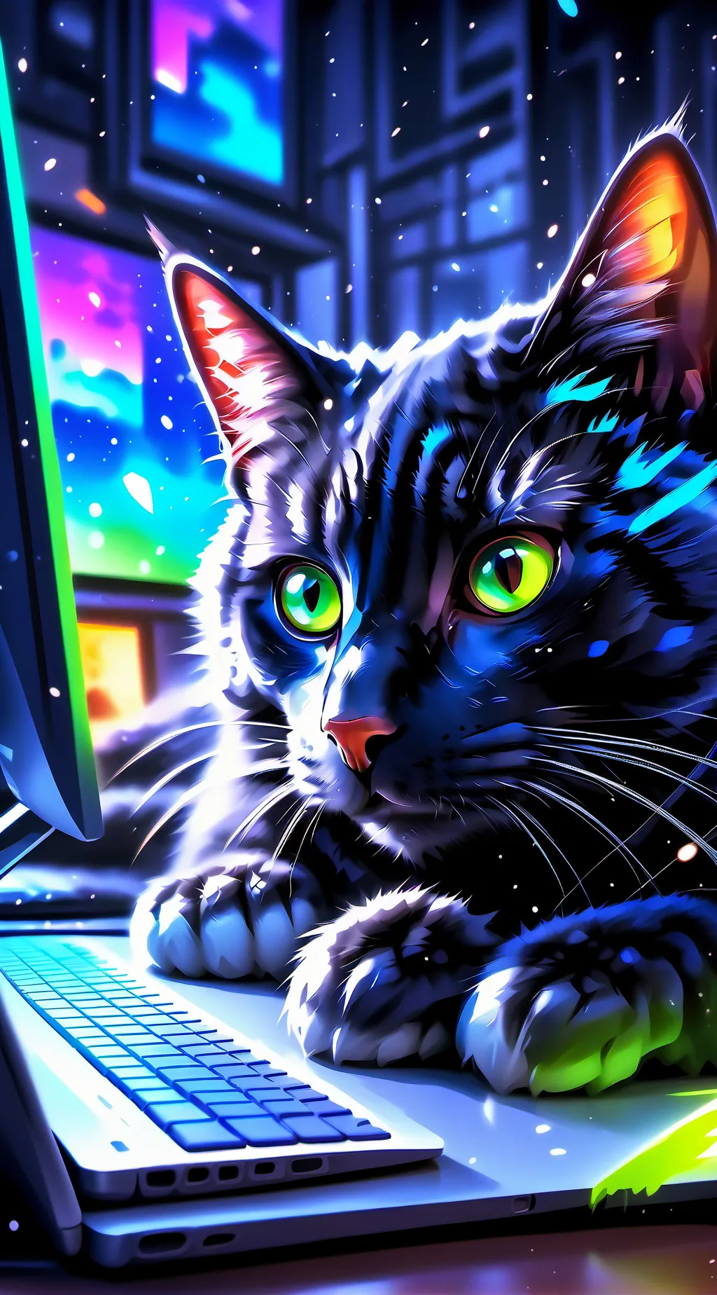 ai character: Pixel background