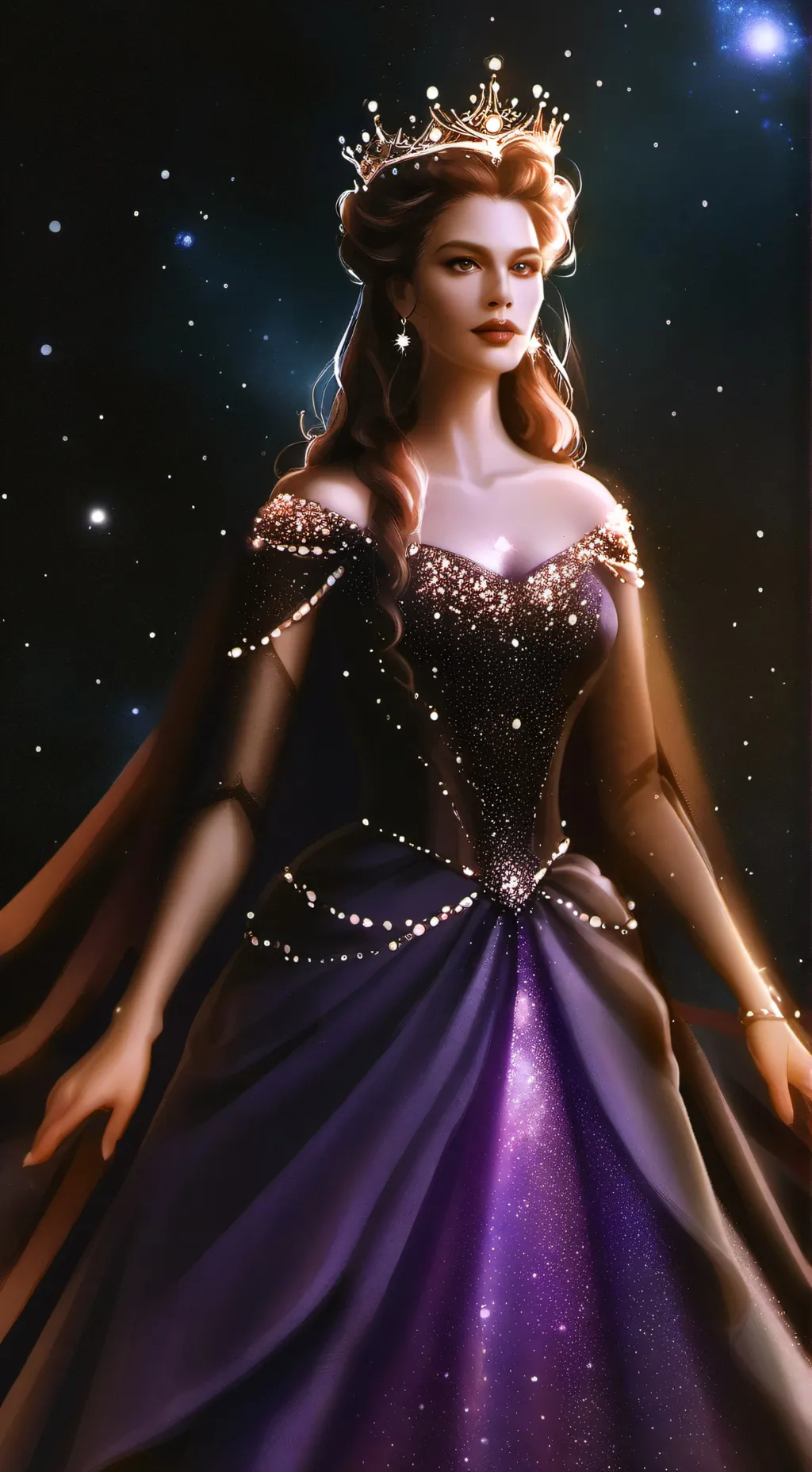 ai character: Queen Yasmin  background