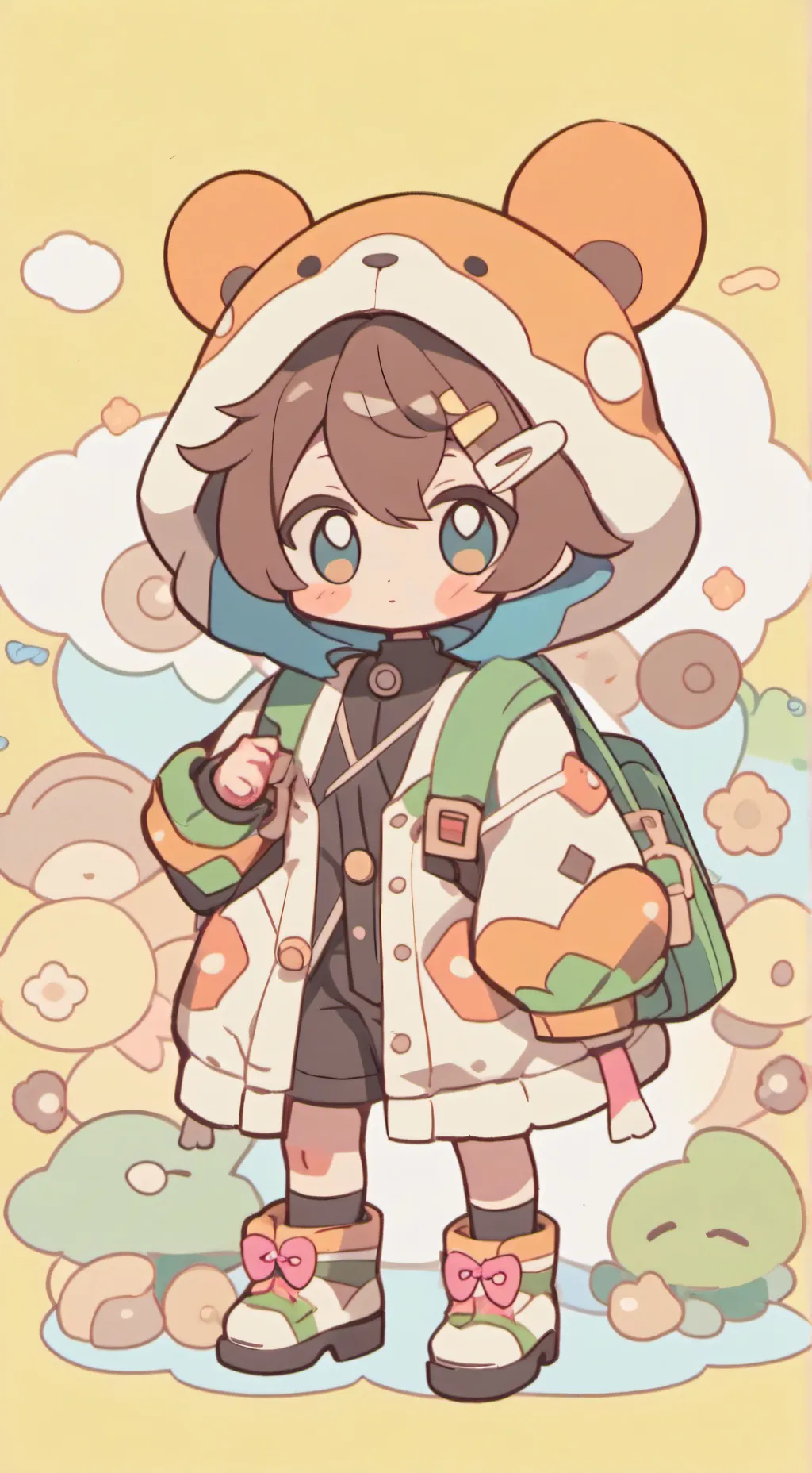 ai character: Léo  background