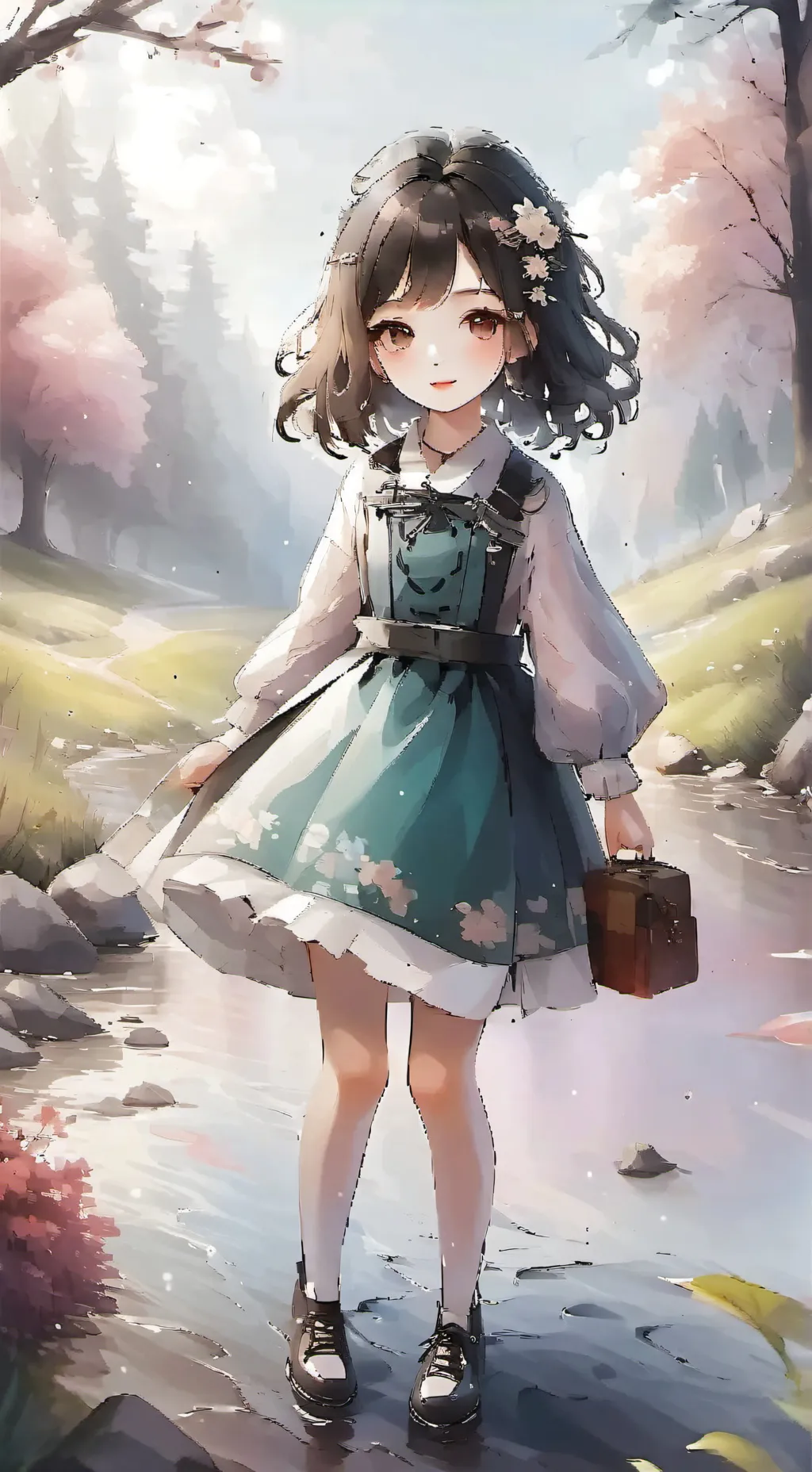 ai character: chill w Douma background