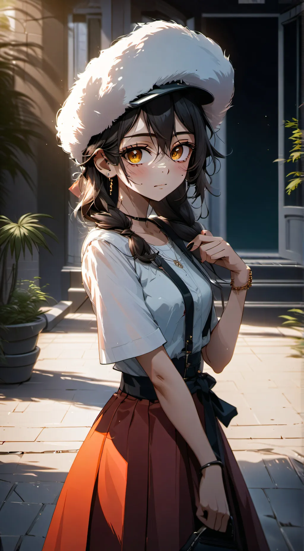 ai character: Kind girl background