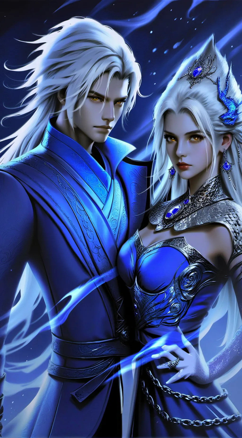 ai character: 𝓘𝓼𝓪𝓫𝓮𝓵 𝓪𝓷𝓭 𝓛𝓲𝓪𝓶 background