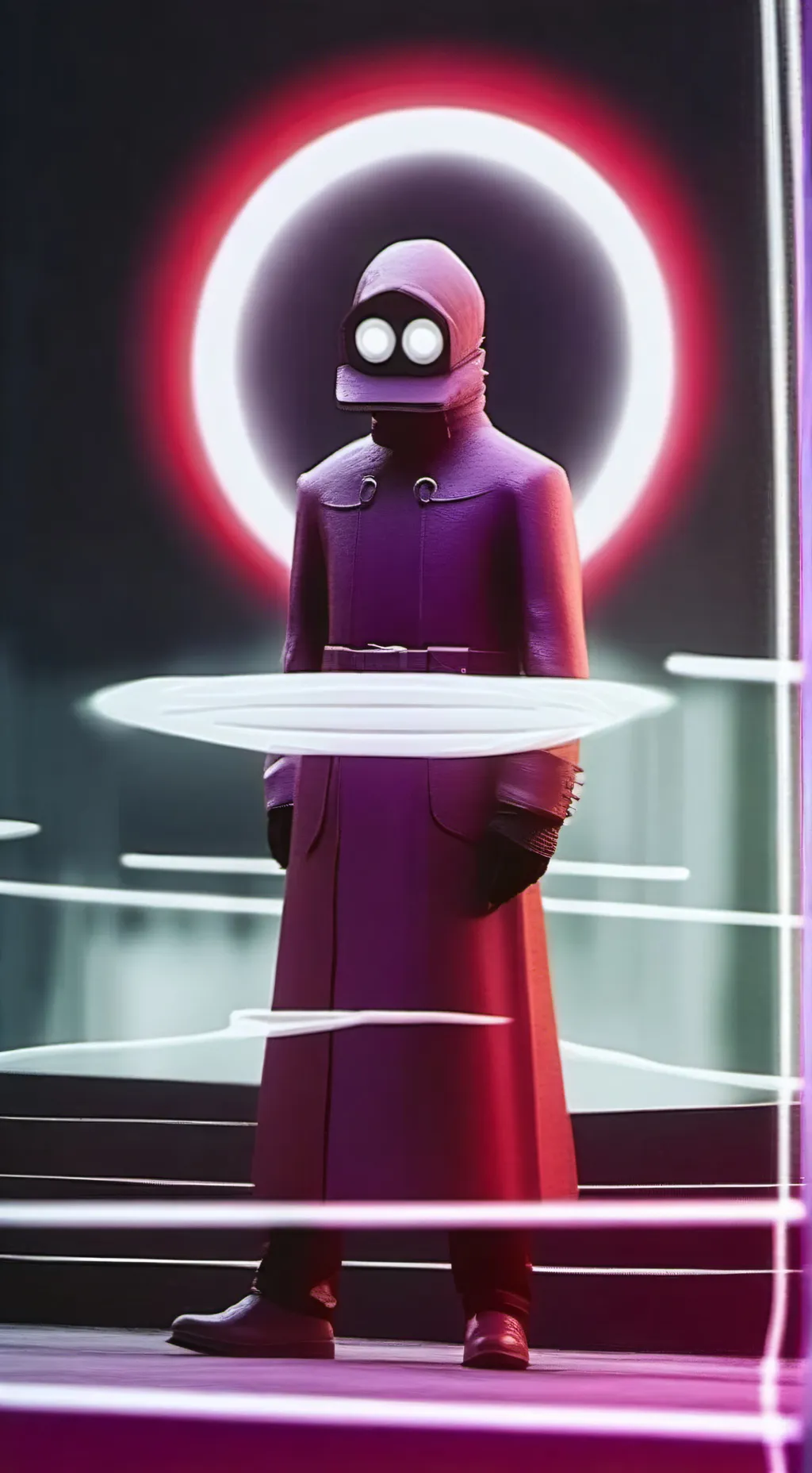 ai character: circle gaurd  background